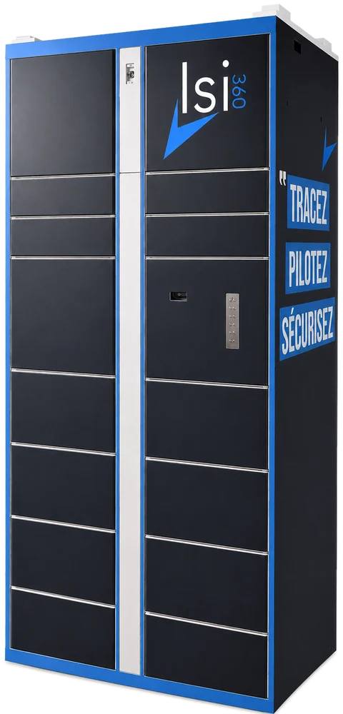 Locker Lite Bluetooth 15 cases : armoire colis connectée Bluetooth brandée Isitrac 360